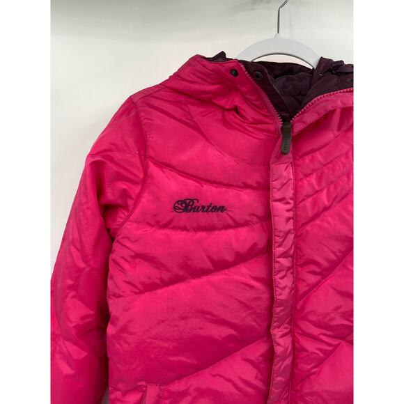 Burton Reversible Down Snowboard Jacket Pink Purple Size XS Women's - Picture 3 of 9